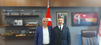 Usta Gazeteci Dündar’dan MSK Başkanı Aydın’a Ziyaret