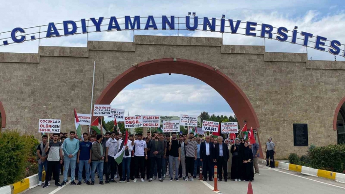 Adıyaman Üniversitesi öğrencilerinden Gazzeye destek

