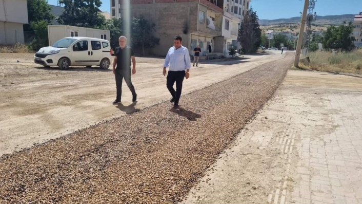 Başkan Yıldırım, asfalt serim çalışmalarını denetledi
